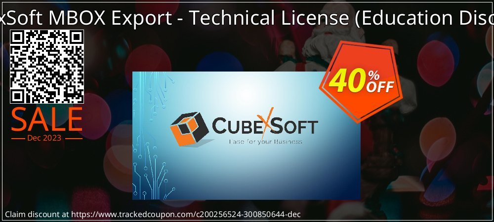CubexSoft MBOX Export - Technical License - Education Discount  coupon on National Smile Day offering sales