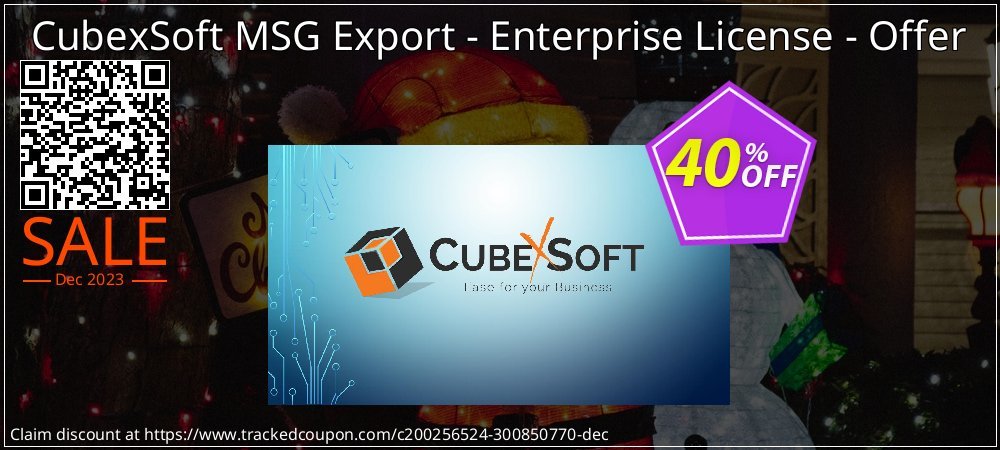 CubexSoft MSG Export - Enterprise License - Offer coupon on Mother Day offering sales