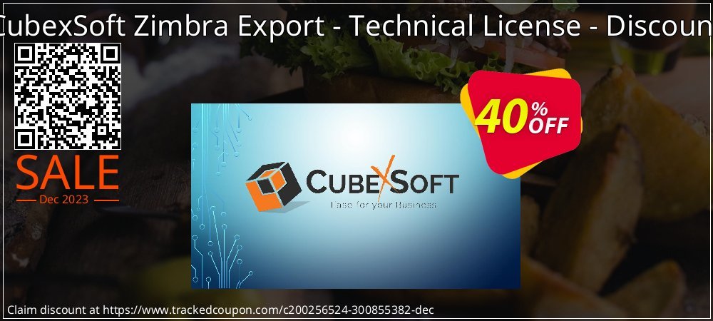 CubexSoft Zimbra Export - Technical License - Discount coupon on Working Day sales