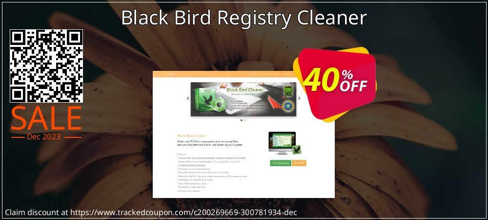 Black Bird Registry Cleaner coupon on Tell a Lie Day offering sales