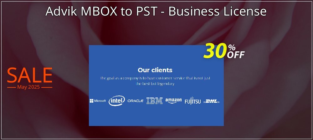 Advik MBOX to PST - Business License coupon on Constitution Memorial Day sales