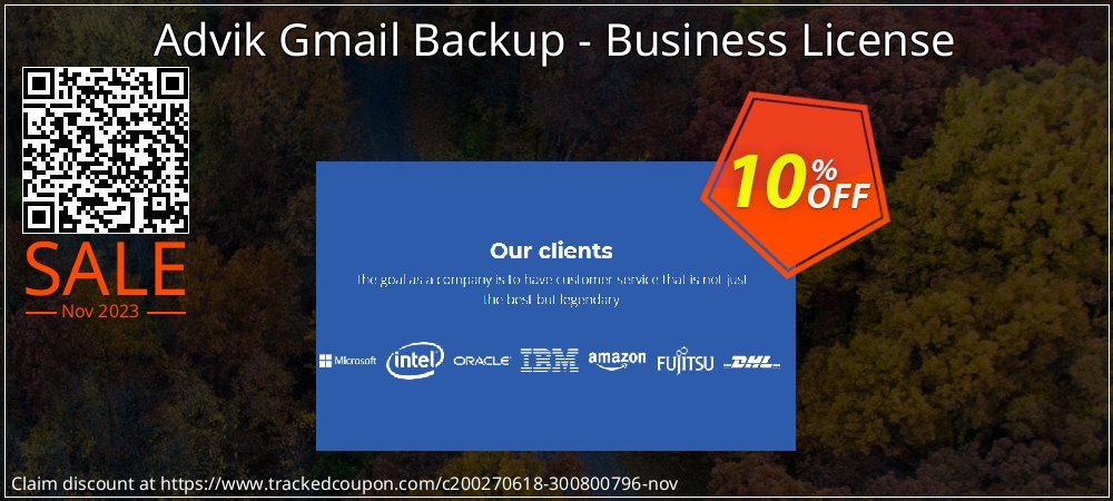 Advik Gmail Backup - Business License coupon on National Loyalty Day promotions