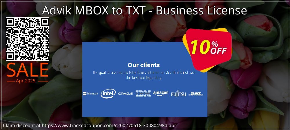 Advik MBOX to TXT - Business License coupon on Tell a Lie Day deals