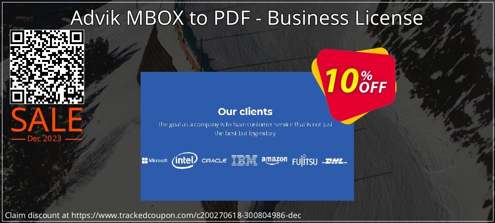Advik MBOX to PDF - Business License coupon on World Party Day discount