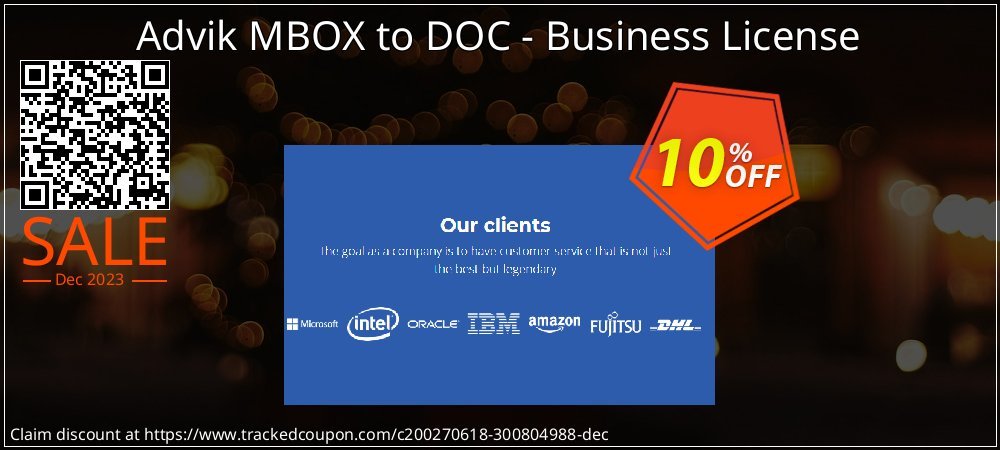 Advik MBOX to DOC - Business License coupon on Constitution Memorial Day super sale