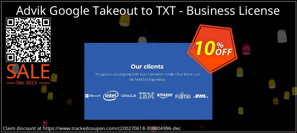Advik Google Takeout to TXT - Business License coupon on National Loyalty Day offering sales