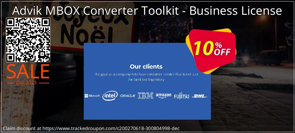Advik MBOX Converter Toolkit - Business License coupon on Virtual Vacation Day offering sales