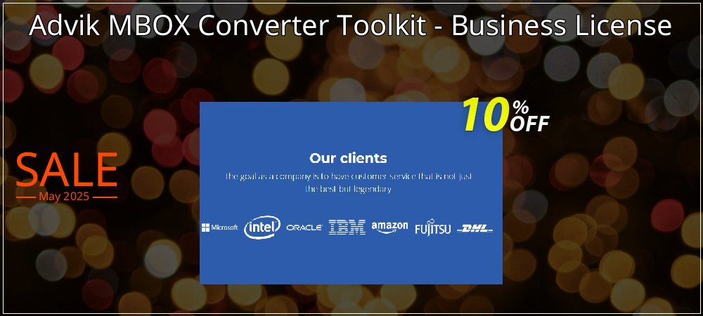 Advik MBOX Converter Toolkit - Business License coupon on Virtual Vacation Day offering sales