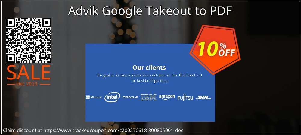 Advik Google Takeout to PDF coupon on World Party Day sales
