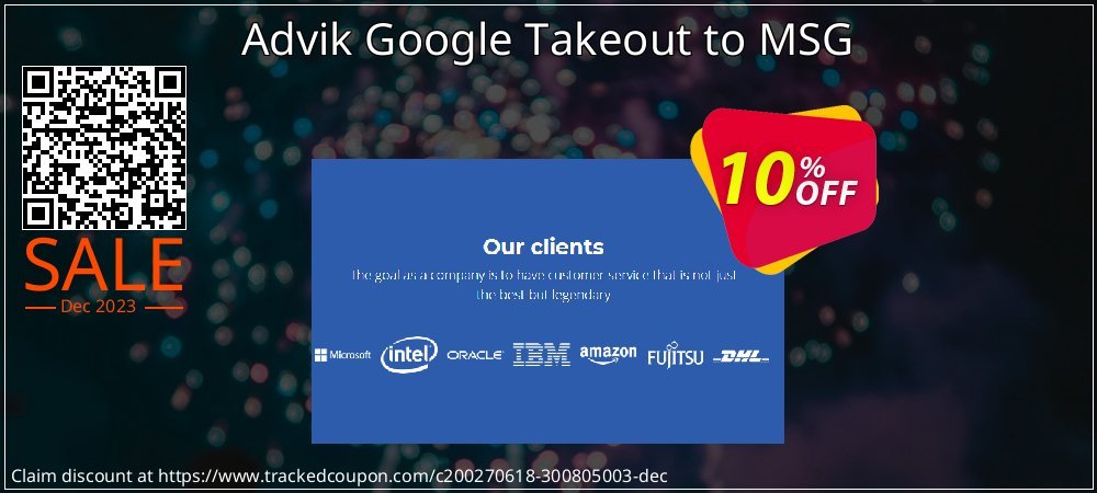 Advik Google Takeout to MSG coupon on Constitution Memorial Day discount