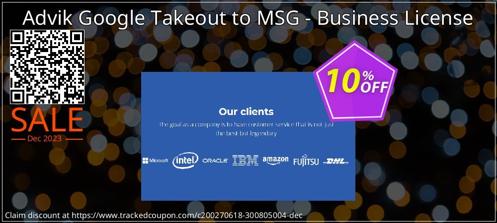 Advik Google Takeout to MSG - Business License coupon on Tell a Lie Day discount