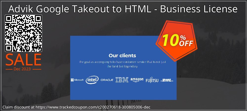 Advik Google Takeout to HTML - Business License coupon on World Party Day offering sales