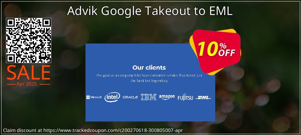 Advik Google Takeout to EML coupon on Working Day discounts