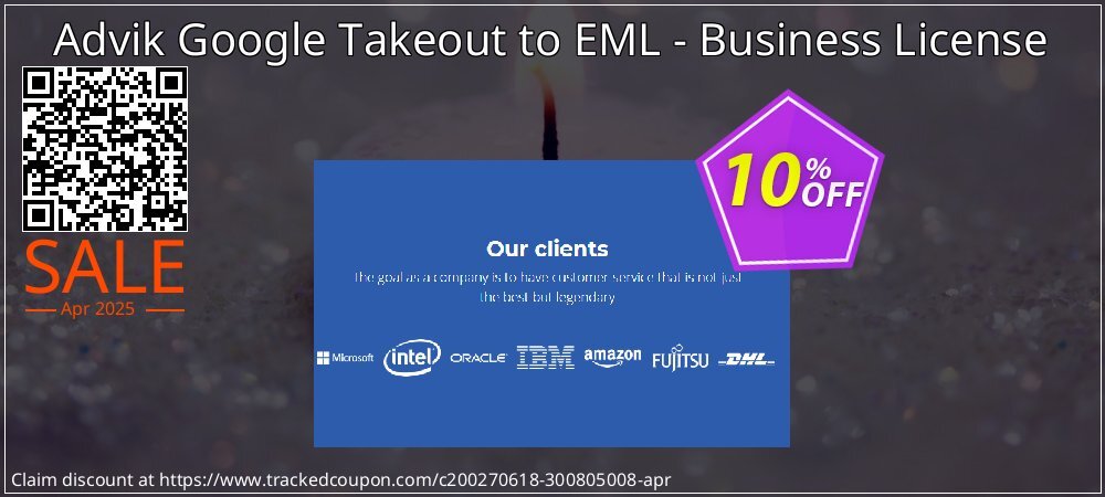 Advik Google Takeout to EML - Business License coupon on Virtual Vacation Day super sale