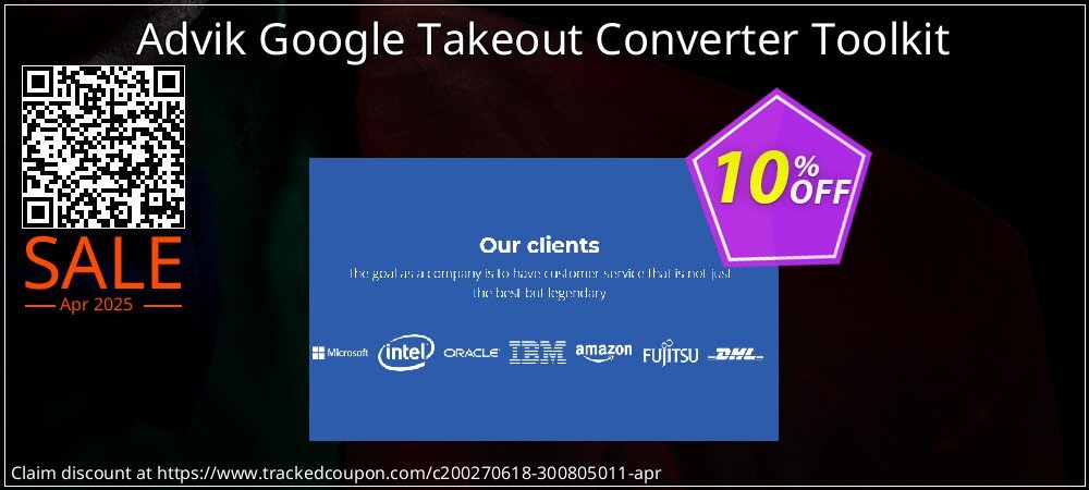 Advik Google Takeout Converter Toolkit coupon on World Party Day deals