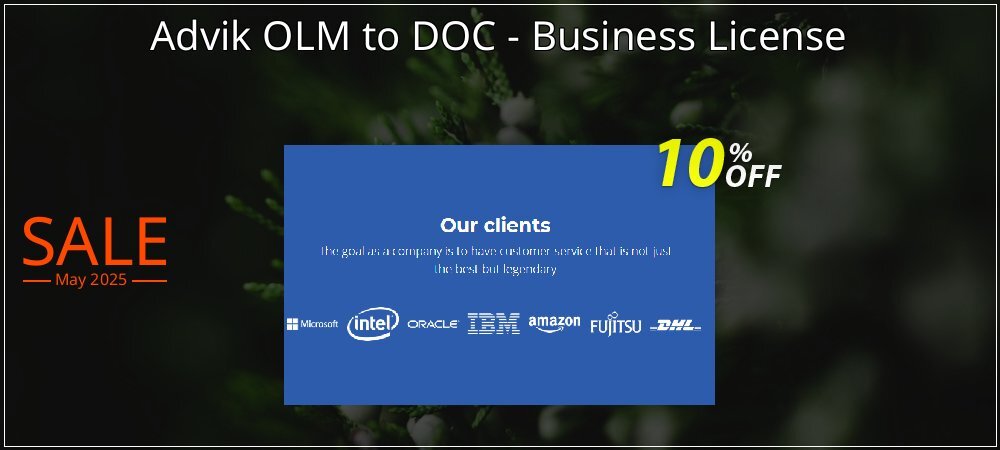 Advik OLM to DOC - Business License coupon on Graduation 2025 sales