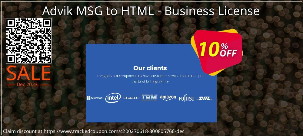 Advik MSG to HTML - Business License coupon on World Party Day sales