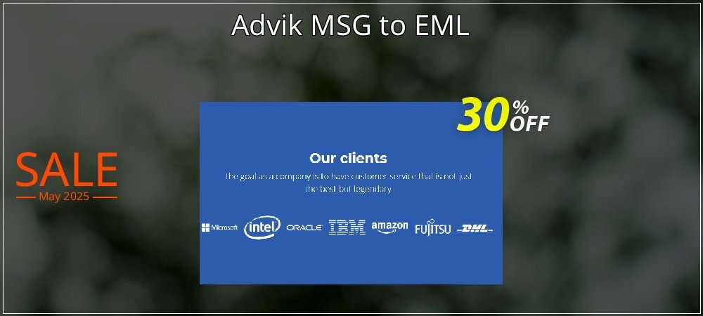 Advik MSG to EML coupon on Working Day offer