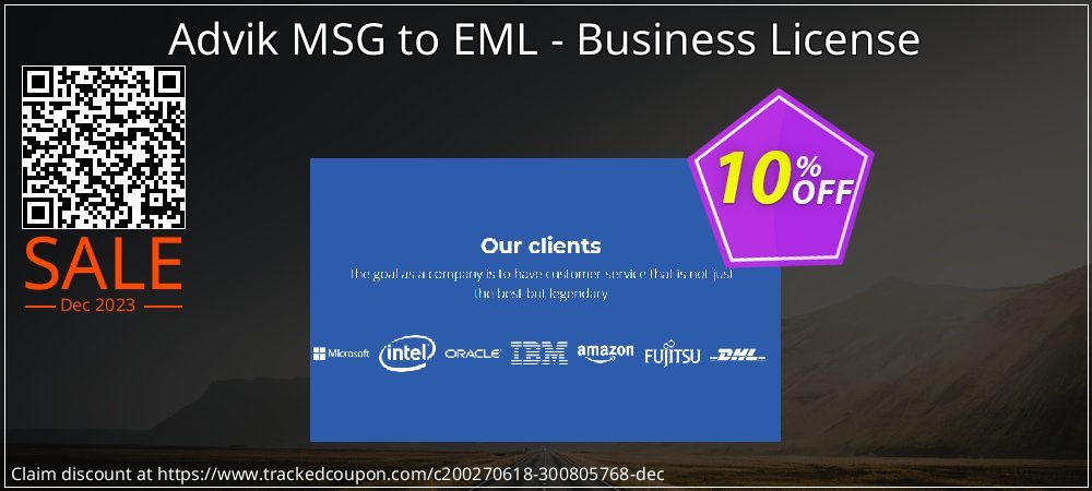 Advik MSG to EML - Business License coupon on Constitution Memorial Day discount