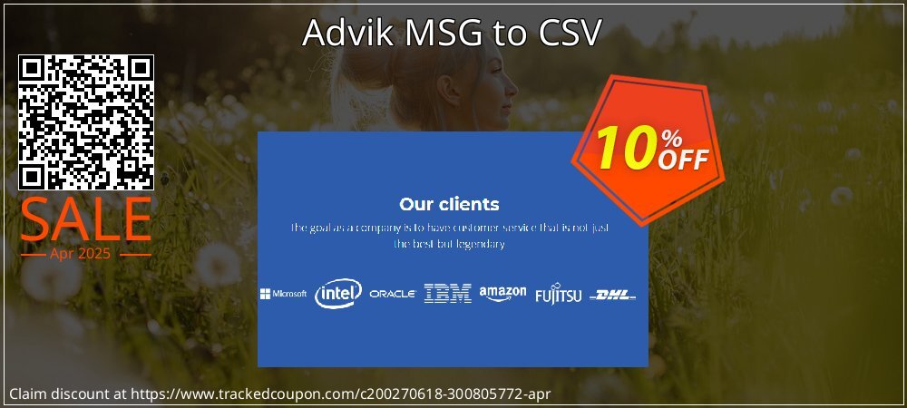 Advik MSG to CSV coupon on April Fools' Day super sale