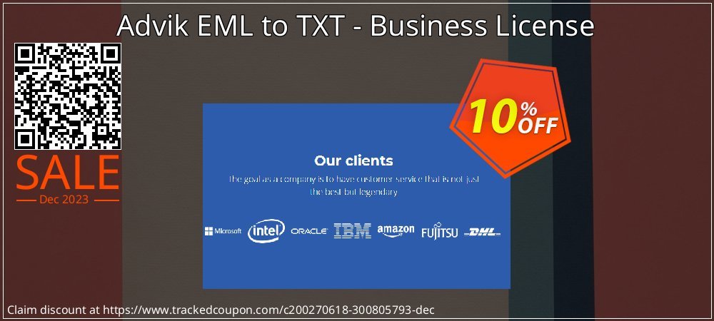 Advik EML to TXT - Business License coupon on Easter Day sales