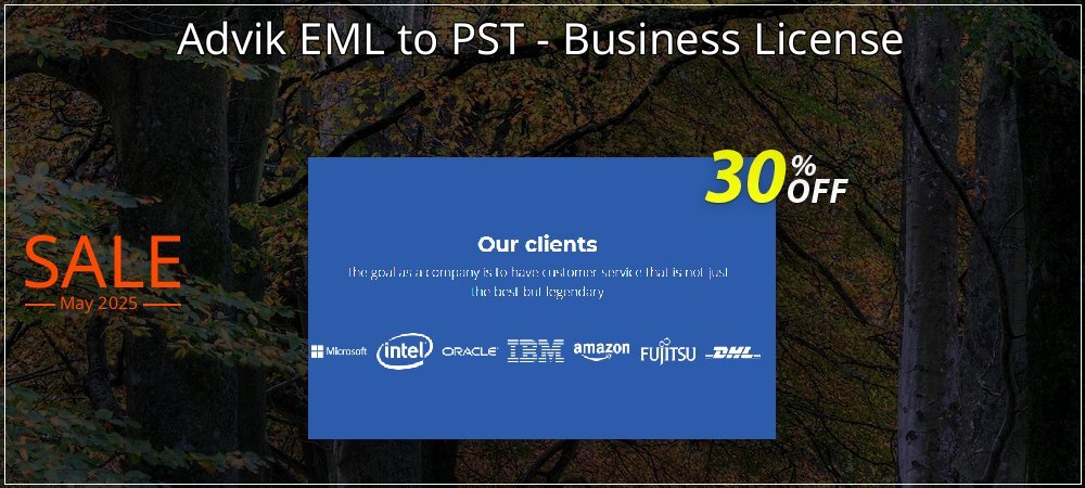 Advik EML to PST - Business License coupon on Mother Day discount