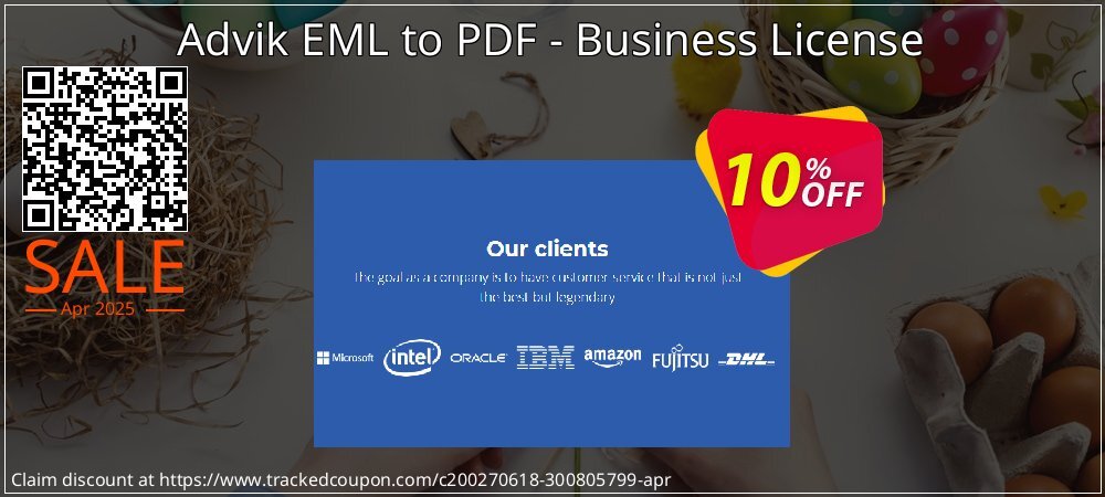 Advik EML to PDF - Business License coupon on World Password Day discounts