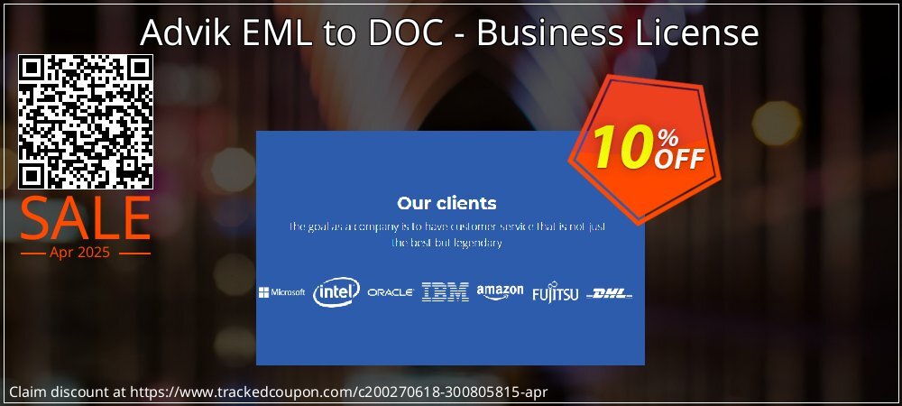 Advik EML to DOC - Business License coupon on Mother Day offering sales