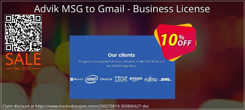 Advik MSG to Gmail - Business License coupon on Working Day discounts