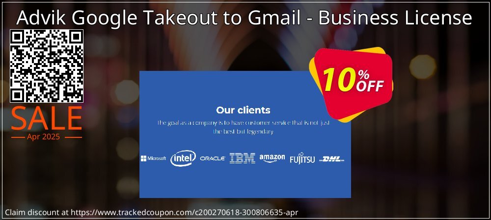 Advik Google Takeout to Gmail - Business License coupon on Mother Day super sale