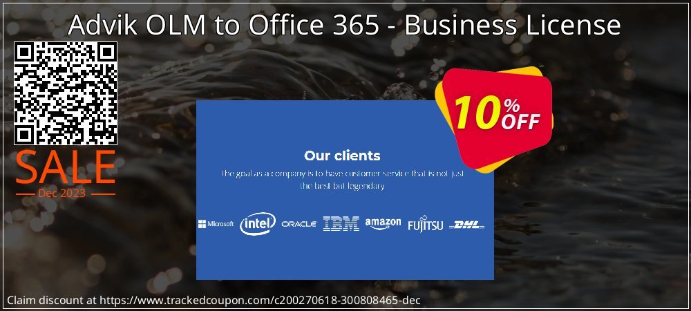 Advik OLM to Office 365 - Business License coupon on World Backup Day discounts