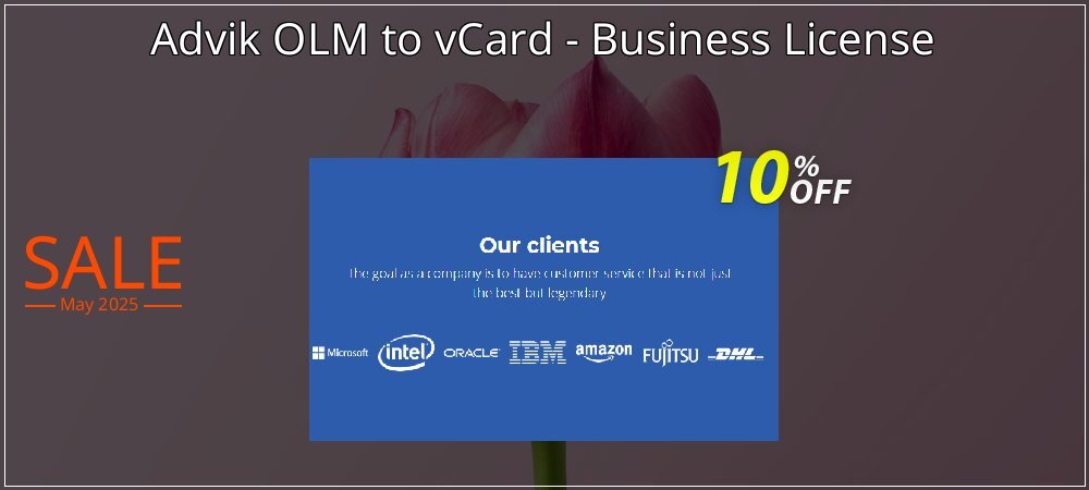 Advik OLM to vCard - Business License coupon on Mother Day offering sales