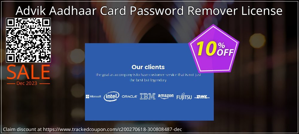 Advik Aadhaar Card Password Remover License coupon on Working Day offering discount