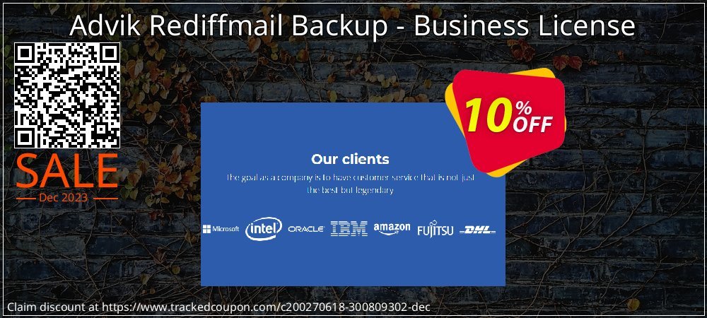 Advik Rediffmail Backup - Business License coupon on Working Day sales