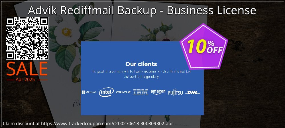 Advik Rediffmail Backup - Business License coupon on Working Day sales