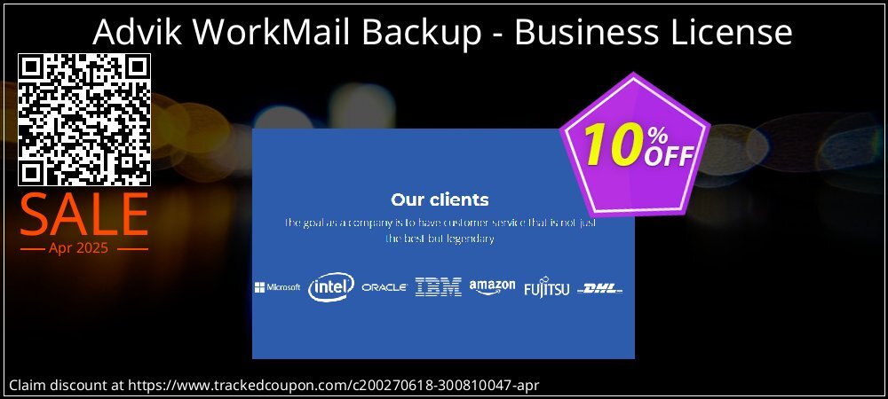 Advik WorkMail Backup - Business License coupon on Working Day discounts