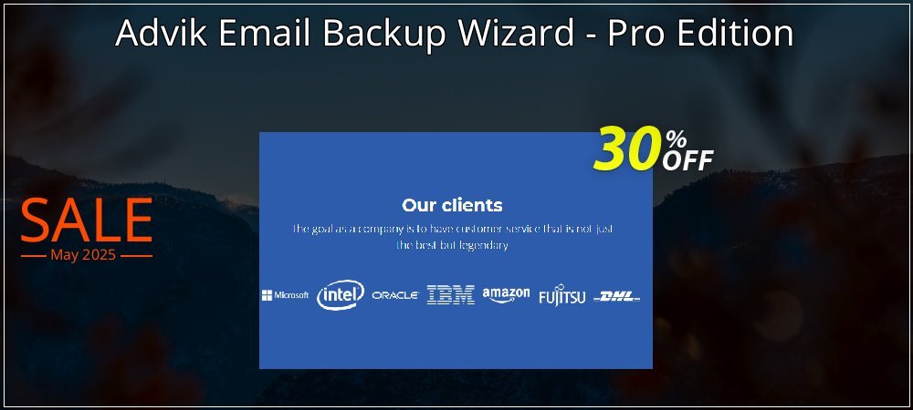 Advik Email Backup Wizard - Pro Edition coupon on World Backup Day offering sales