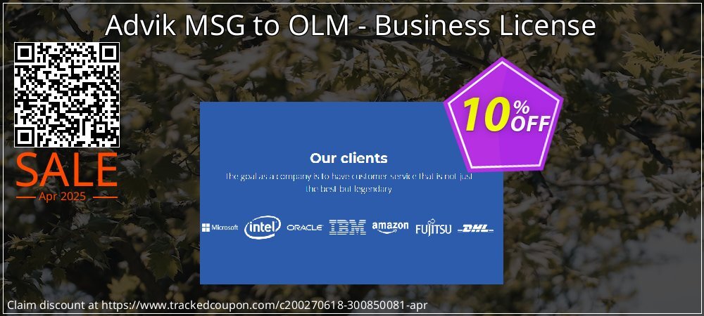 Advik MSG to OLM - Business License coupon on World Party Day promotions