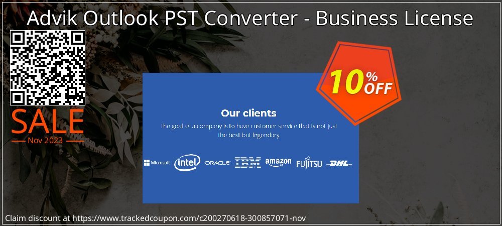 Advik Outlook PST Converter - Business License coupon on World Party Day offering sales
