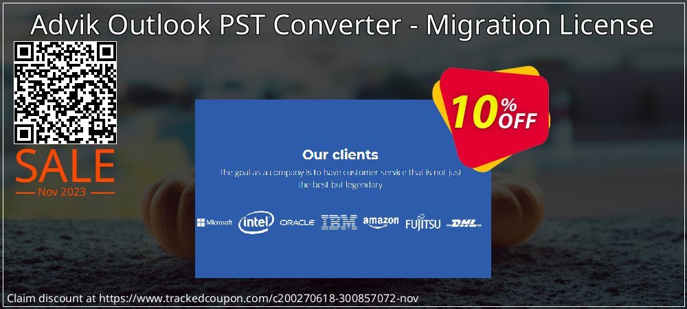 Advik Outlook PST Converter - Migration License coupon on Working Day discounts