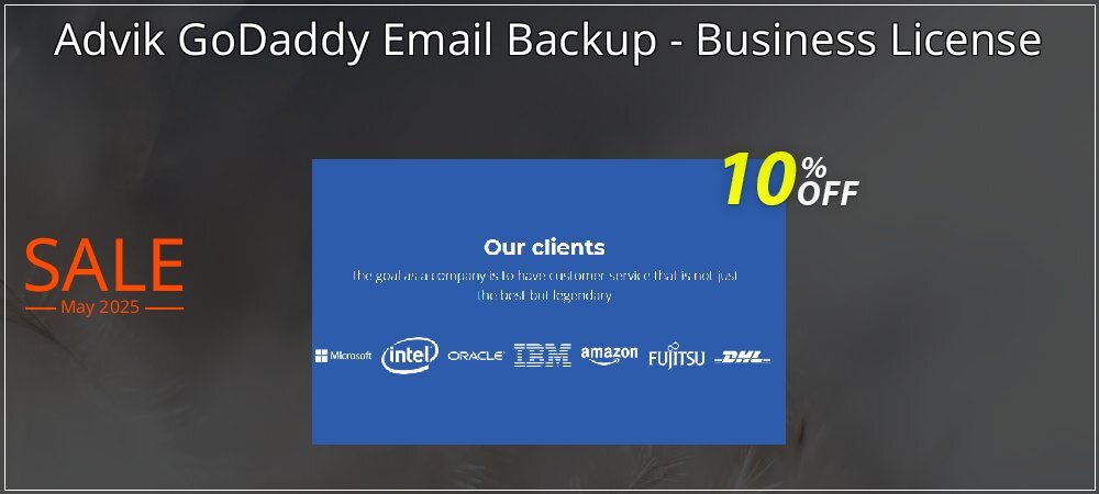 Advik GoDaddy Email Backup - Business License coupon on April Fools' Day offer