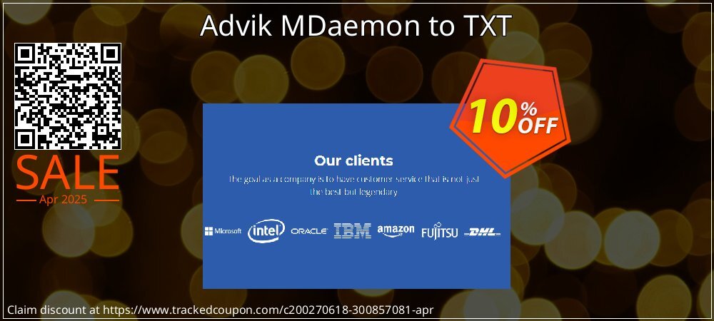 Advik MDaemon to TXT coupon on Palm Sunday offering sales