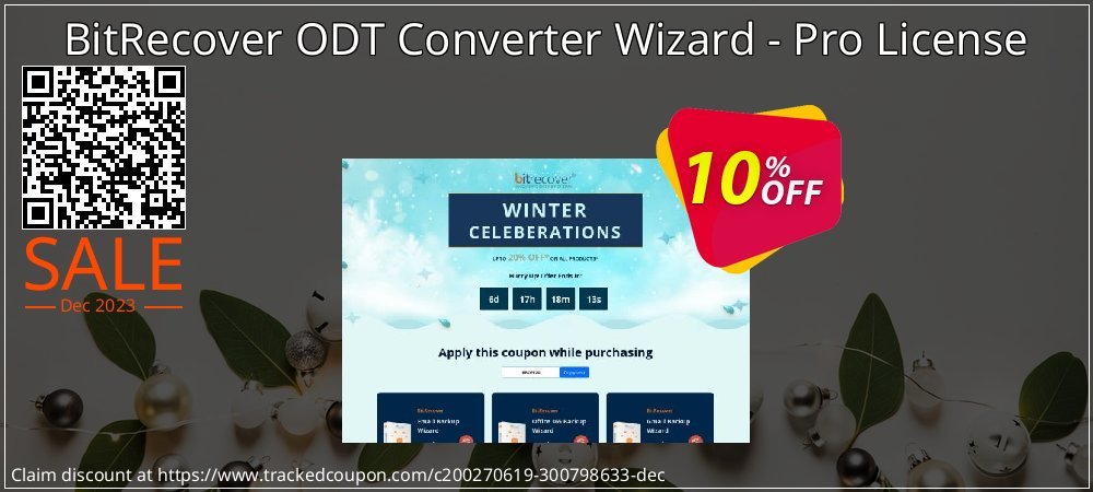 BitRecover ODT Converter Wizard - Pro License coupon on Virtual Vacation Day offering discount