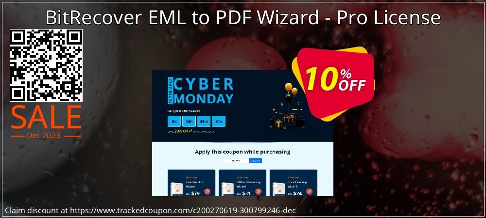 BitRecover EML to PDF Wizard - Pro License coupon on World Party Day super sale
