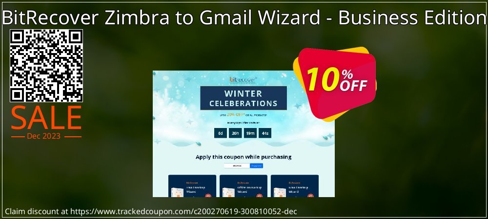 BitRecover Zimbra to Gmail Wizard - Business Edition coupon on Working Day offering discount