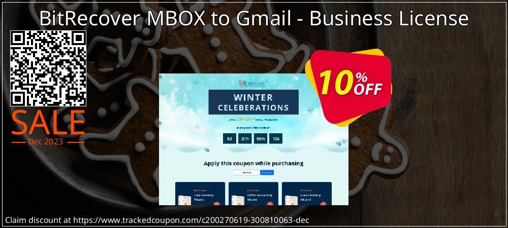 BitRecover MBOX to Gmail - Business License coupon on Virtual Vacation Day offering discount