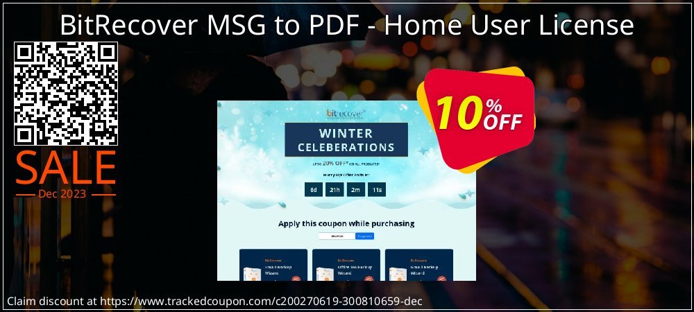 BitRecover MSG to PDF - Home User License coupon on April Fools' Day super sale