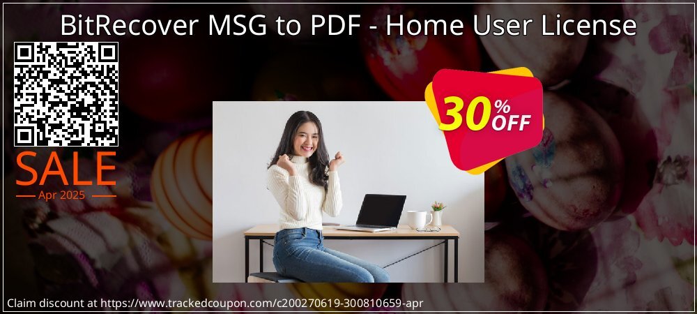 BitRecover MSG to PDF - Home User License coupon on World Password Day promotions