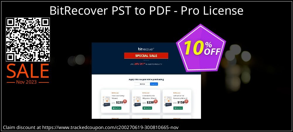 BitRecover PST to PDF - Pro License coupon on National Walking Day offering discount