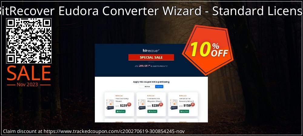 BitRecover Eudora Converter Wizard - Standard License coupon on National Walking Day super sale